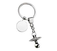 Ten Portachiavi ciuccio con gettone cod.EL7047 cm 9x3,5x3h by Varotto & Co.