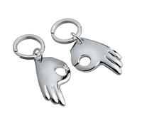 Ten Portachiavi ok coppia silver plated placcato argento cod.EL366 cm 8,5x3x0,5h by Varotto & Co.