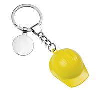 Ten Potachiavi Elmetto giallo in acciaio e plastica in 3 D cod.EL7071 cm 11,5x4x2h by Varotto & Co.