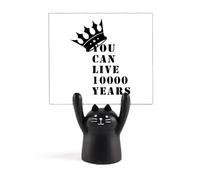 Ten Thousand Years Life Art Deco Fashion Memo Holder Cartoon Black Cat Stand Decorazione