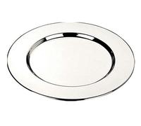 Ten Varotto & Co. Sottobottiglia Rotondo Liscio Stile Cardinale in Acciaio Lucido cod.EL80604/1 cm 1h diam.15