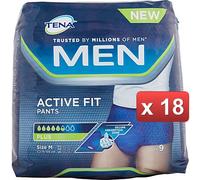 TENA. 18 PEZZI - MEN PANTS PLUS MEDIA PZ.9 PER 2 CONFEZIONI 7322540887624