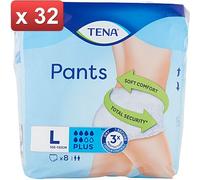 TENA 32 PEZZI -LADY PANTS PLUS LARGE PZ.8 PER 4 CONFEZIONI cura casa e persona