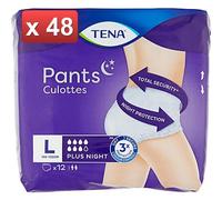 TENA 48 PEZZI - LADY PANTS PLUS NIGHT LARGE PZ.12 PER 4 CONFEZIONI cura casa e