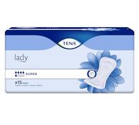 TENA Lady Super Assorbenti per Perdite Urinarie, 15 Pezzi | Per Donna, 24 Assorbenti Totali, Discreti e Confortevoli