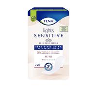 Tena Lights Sensitive Mini - Assorbenti per le perdite urinarie e la pelle sensibile, 20 pezzi