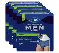 TENA MEN Act.Fit - Pantaloni per incontinenza Plus S/M, blu, 4 x 12 pezzi