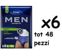 Tena Men Active Fit Pants L/ XL pannoloni incontinenza uomo Pezzi 8 totale 48