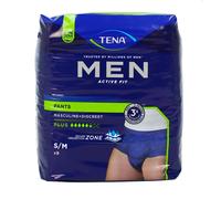 Tena Men Active Fit Plus, Tg. S/M, Color Jeans, 4 Conf. da 9pz