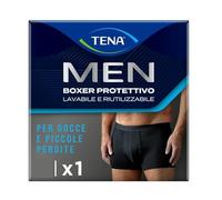 TENA Men Boxer Protettivi Lavabili e Riutilizzabili, Colore Nero, Taglia S