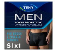 TENA MEN Boxer Protettivi Lavabili e Riutilizzabili Colore Nero Taglia S