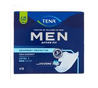 Tena Men Livello 1 Assorbenti per Incontinenza Uomo Offerta 2 Confezioni da 12 Pezzi (2x12)