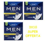TENA MEN LIVELLO 2 - PACCO DA 10 PEZZI - OFFERTA 3 CONFEZZIONI - ASSORBENTI UOMO