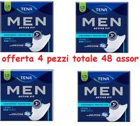 Tena Men Uomo Livello 1 Protezione Assorbente Promo 4 Confezioni 48 Assorbenti