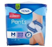 TENA Pants Maxi (M) Pacco Scorta Mensile - Mutandine assorbenti , elasticizzate e monouso, per perdite urinarie, unisex, discrete e confortevoli, 4 confezioni x 10 pezzi