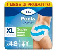 TENA Pants Super Mutandine Assorbenti Unisex, XL, 4 x 12 Pezzi | 48 Pezzi Totali, per Perdite Urinarie, Per Donna e Per Uomo, Elasticizzate e Monouso