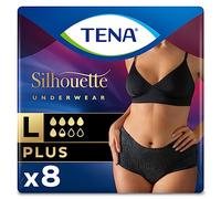 Tena Silhouette Intimo Vita Alta Plus Nero Grande Confezione da 8