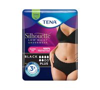 Tena Silhouette - Plus Noir Vita Bassa Mutandine Assorbenti Femminili Taglia L, 10 mutandine