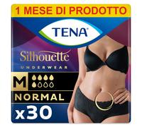 TENA Silhouette Noir Vita Bassa Taglia M 30 Mutandine per Perdite Urinarie