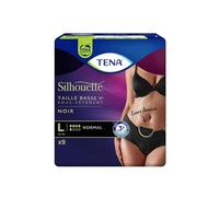 Tena Silhouette Normal Noir - Vita bassa Large - 1 confezione da 9 pezzi