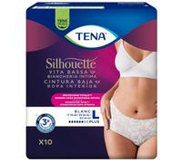 TENA SILHOUETTE P WHITE L 10PZ