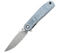 TENABLE KNIVES Einar Stonewashed Nitro-V 0.137''/3.5mm Micarta Blu T2072A2