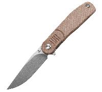 TENABLE KNIVES Einar Stonewashed Nitro-V 0.137''/3.5mm Micarta Marrone T2072A5