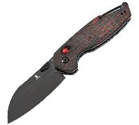 Tenable Knives Modello 6 Blackwash 14C28N, Rosso e Nero G-mascus T1022V7