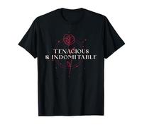 Tenace E Indomabile (Grafica Fiore di Rose) Maglietta