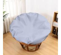 TENAGE Solo Fodera per Cuscino Papasan, Fodere per Cuscini per sedie Papasan per Esterni ed Interni Fodera Impermeabile Papasan per Cuscini con Cerniera e Lacci, Lavabili in Lavatrice 130cm/51in Gray