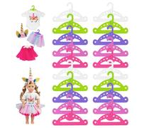 TenaLucy 20 Pezzi Grucce Bambini,Appendini Bambini Grucce Appendiabiti Bambini Grucce Neonato Appendiabiti Bambini Plastica Grucce per Bambini Attaccapanni Antiscivolo,Salvaspazio,Impilabili (12.8cm)
