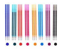 TenaLucy 24 Pezzi Penne Cancellabili, Facili da Cancellare Penne Colorate, Confortevoli Biro Cancellabili Scuola Elementare, Di Lunga Durata Pen Gel Blu per La Scrittura Quotidiana Disegni Dettagliati