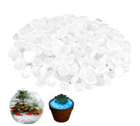 TenaLucy 300 Pezzi Pietre Luminose da Giardino, Sassolini Decorativi per Vasi e Giardino, Bianca Pietre Luminosi Ciottoli, Pietre per Acquario Decorazioni Acquario per Acquari Vasi Esterni Prato