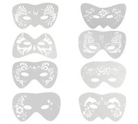 TenaLucy 8 Pezzi Stencil per La Pittura Del Viso,stencil truccabimbi stencil bambini Riutilizzabile truccabimbi