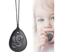 TenaLucy Collana Masticabile,Ciondolo da Masticare in Silicone Collana Masticabile Collana per Masticare Sensoriale Silicone Collana Dentizione,per Bambino Dentizione ADHD Autismo Bambini (Grigio)