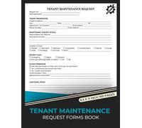 Tenant Maintenance Request Forms Book: Apartment Repair Complaint Doc to Landlord | Property Maintenance Form | 50 Forms
