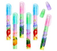 Tenare 12 Pezzi Gomme da Cancellare di Stile Frutta Gomma da Cancellare a Forma di Penna Gommine Estetiche Colorate Carine Impilabili per Bambini Artista Regalo di Compleanno Cancelleria per Ufficio