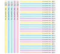 Tenare 30 Pezzi Matite Motivazionali con Gomma Du Schaffst Das Matite in Legno Matita HB Set di Matite in Grafite Multicolore per Disegnare Scrivere Articoli di Cancelleria per Adulti Insegnanti