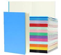 Tenare 36 Pezzi Mini Quaderni Tascabili 14,5 x 10 cm Sfoderati Mini Diari Colorati Blocchi Note Vuoti Blocco per Bambini per Scrivere Storie Disegno Scrittura (12 Colori, Vuoto)