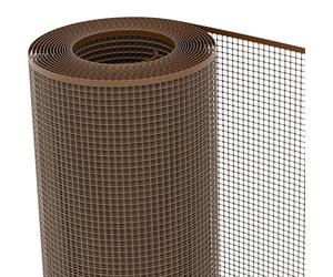 TENAX 62345505 Quadra 10 Marrone 1,00 x 50 m, Rete Protettiva in Plastica per Cancelli e Recinzioni