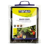TENAX Black Cover 1,40x10 m Nero, Film Impermeabile Antierbacce per Pacciamatura Ortaggi e Fragole (Busta)