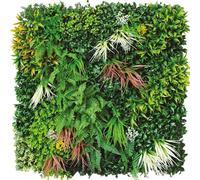 TENAX Divy Panel Jungle 100x100 cm Multicolor, Pannello Modulare con Foglie Artificiali 3D Tipo Giungla per Pareti, Giardini Verticali e Decorazioni Indoor/Outdoor