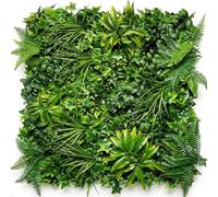 TENAX Divy Panel Tropical Verde 100x100 cm - Pannello Modulare con Foglie Artificiali 3D Effetto Giungla per Pareti, Giardini Verticali e Decorazioni Indoor/Outdoor