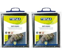 TENAX DOT Cover 1,50x5 m Nero, Film microforato antierbacce per pacciamatura, Ideale per ortaggi e Fragole (Busta) (Confezione da 2)
