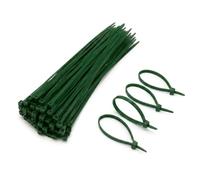 TENAX FIX-TIE L Fascette Multiuso in Nylon, Misura L 4,8 x 200 mm, Colore Verde, Stringicavo Autobloccanti per Casa e Giardino, Fissaggio di Reti e Schermature, Confezione da 50 Pezzi