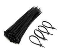 TENAX FIX-TIE XL Fascette Multiuso in Nylon, Misura XL 4,8 x 290 mm, Colore Nero, Stringicavo Autobloccanti per Casa e Giardino, Fissaggio di Reti e Schermature, Confezione da 50 Pezzi