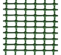 TENAX Hobby 10 Verde 1x50 m, Rete Protettiva in Plastica per Recinzioni e Cancellate, Maglia Rettangolare