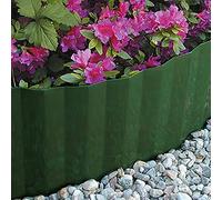 tenax Ondadeco Verde, Bordura Flessibile in plastica ondulata, Lunghezza 10 m, Altezza 17 cm, Ideale per Contenere Bordure di aiuole, Giardini e vialetti