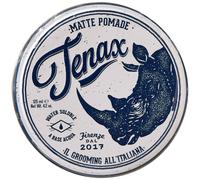 Tenax Matte Pomade 125 ml, Cera capelli uomo tenuta forte, Cera opaca capelli uomo a base d'acqua da usare su capelli asciutti o umidi, Hair wax opaca per un look naturale senza effetto lucido