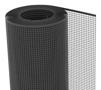 TENAX Quadra 10 Antracite 1,00 x 50 m, Rete Protettiva in Plastica per Balconi, Terrazze, Cancelli e Recinzioni